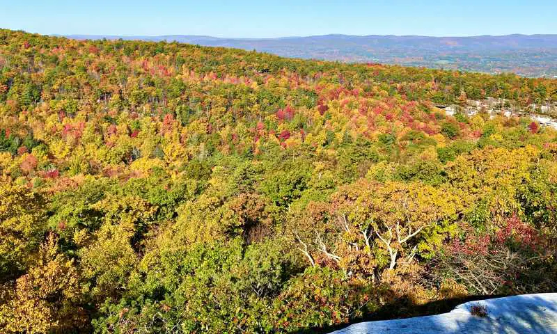 fall view High Peterskill Trail Mohonk - Minnewaska Hudson Valley