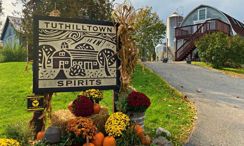 Tuthilltown Spirits Distillery sign